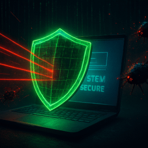 laptop protegida de virus